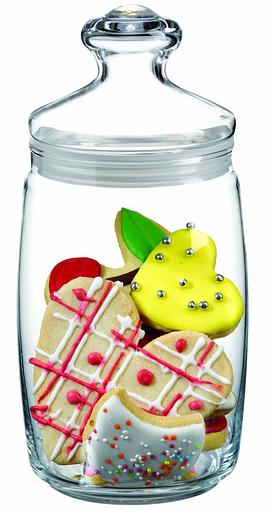 Банка для сыпучих прод. 1100 мл. со стекл. крышкой Чешни /1/6/264/ фото 1