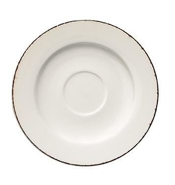 Блюдце d=160 мм. Ретро коричневый край (чашка 69666) /1/6/ фото 1