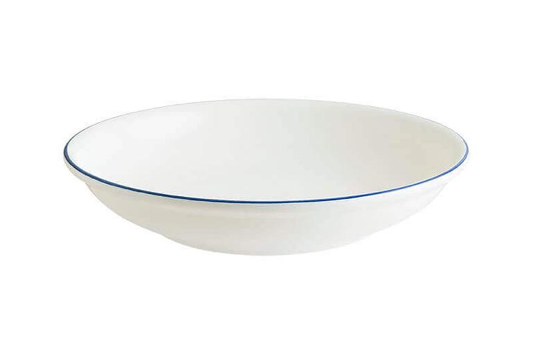 Тарелка d=200 мм. глубокая 500 мл. h=40 мм. Ретро синий край, форма Гурмэ /1/12/ фото 1