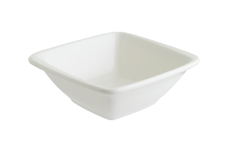 Салатник 150*140 мм. 450 мл. h=55 мм. прямоуг. Белый, форма Мув /1/12/ фото 1