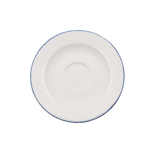 Блюдце d=120 мм. Ретро синий край (чашка 70698), форма Банкет /1/6/ фото 1