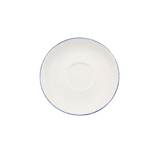 Блюдце d=160 мм. Ретро синий край, форма Гурмэ /1/6/ фото 1