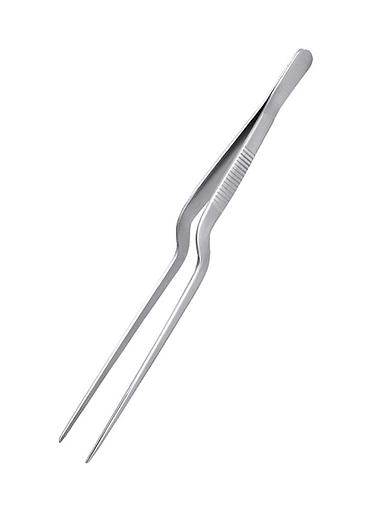 Щипцы (пинцет) 20 см. изогнутые нерж. MGsteel /1/ фото 1