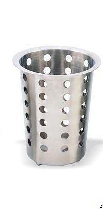 Емкость для столовых приборов (стакан) d= 95 мм. h=130 мм. перфор. нерж. MGsteel /1/6/48/ фото 1