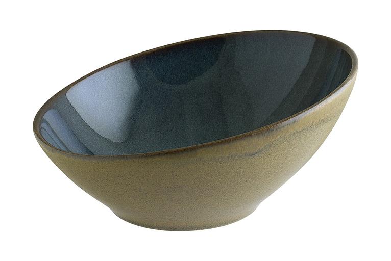 Салатник d=220 мм. 850 мл. h=60/105 мм. скошенный край Сфера Оушн, форма Ванто /1/6/ фото 1