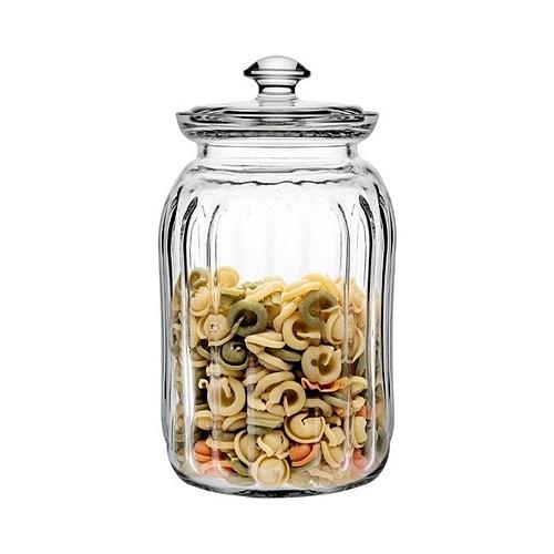 Банка для сыпучих прод. 2500 мл. d=102 мм. h=258 мм. со стекл. крышкой Вива /1/6/108/ фото 1