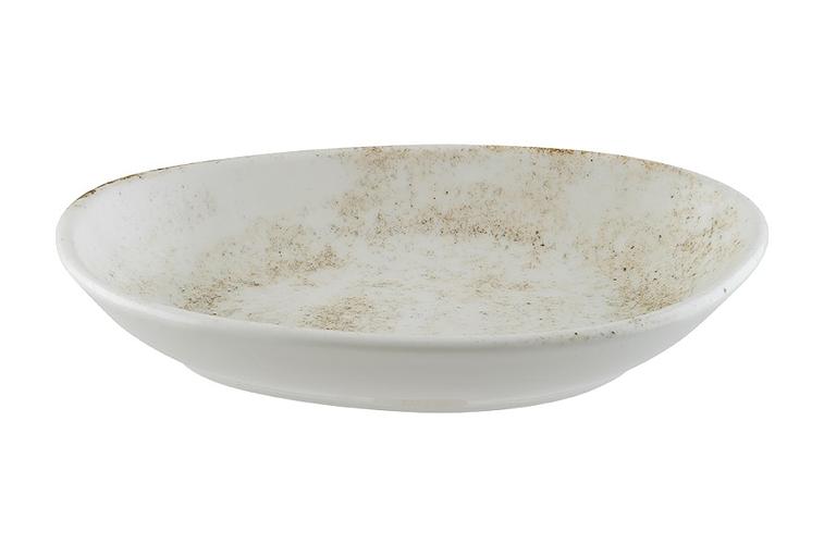 Салатник овальный 150*100 мм. 140 мл. h=30 мм. Накрус, форма Ваго /1/12/ фото 1