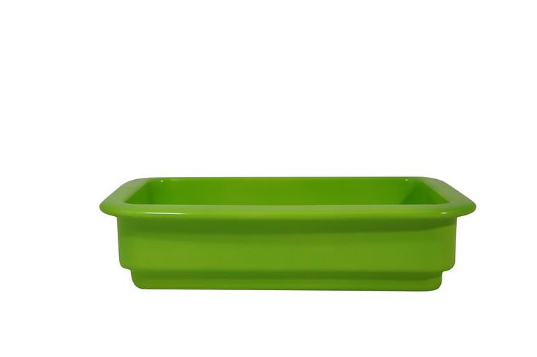 Гастроемкость 1/4 h=65 мм. 1,7 л. фарфор зеленая /1/ фото 1