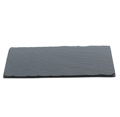 Блюдо для подачи прямоуг. 20*10 см. h=0,8 см. черное, сланец MGprof /1/ фото 1