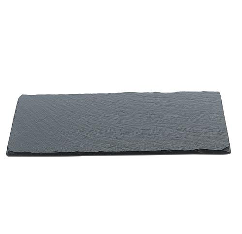 Блюдо для подачи прямоуг. 25*12 см. h=0,8 см. черное, сланец MGprof /1/ фото 1