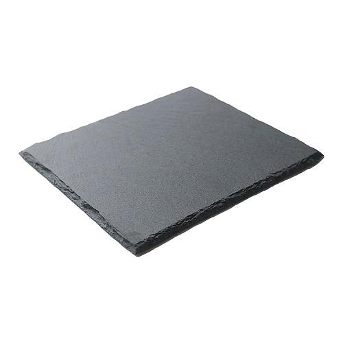 Блюдо для подачи квадр. 15*15 см. h=0,9 см. черное, сланец MGprof /1/ фото 1
