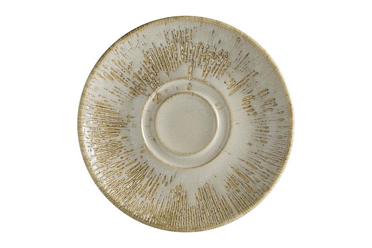 Тарелка d=190 мм. подстановочная (салатник 71209) Снэл Песок, форма Гурмэ /1/12/ фото 1