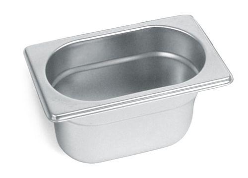Гастроемкость 1/9 h=65 мм. 0,6 л. нерж. MGsteel /1/48/ фото 1