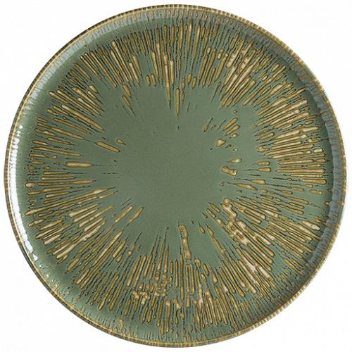 Блюдо для пиццы d=320 мм. Снэл Зеленый чай, форма Гурмэ /1/6/ фото 1