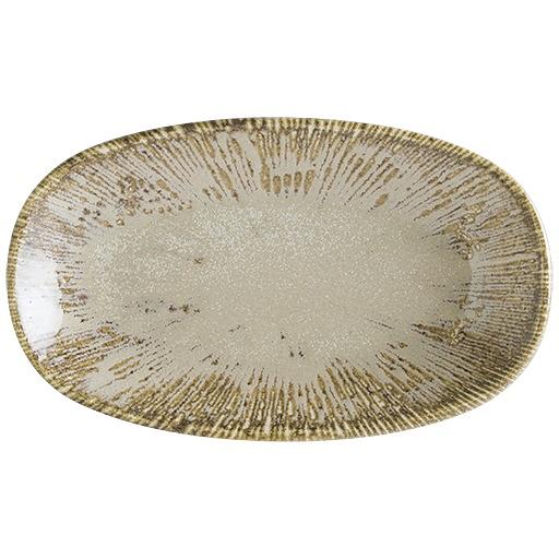 Блюдо овальное 150*85 мм. Снэл Песок, форма Гурмэ /1/12/ фото 1