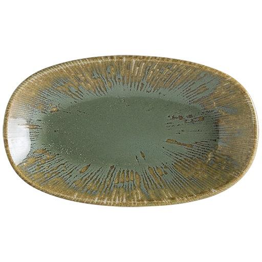 Блюдо овальное 190*110 мм. Снэл Зеленый чай, форма Гурмэ /1/12/ фото 1