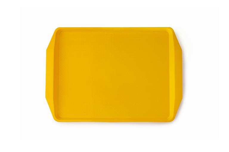 Поднос 42*30 см. желтый поверхность классик (108) MG /1/10/ фото 1