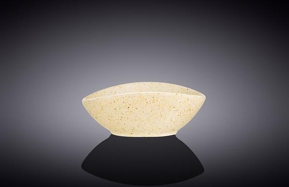 Салатник овальный 130*100 мм. 200 мл. h=60 мм. Сэнд Wilmax /6/72/ фото 1