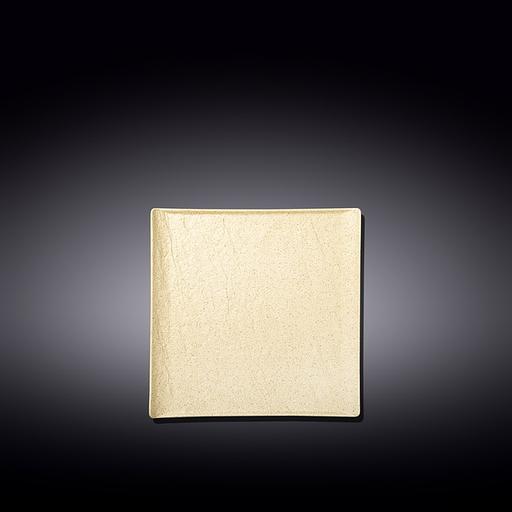 Тарелка квадр. 130*130 мм. Сэнд Wilmax /6/72/ фото 1