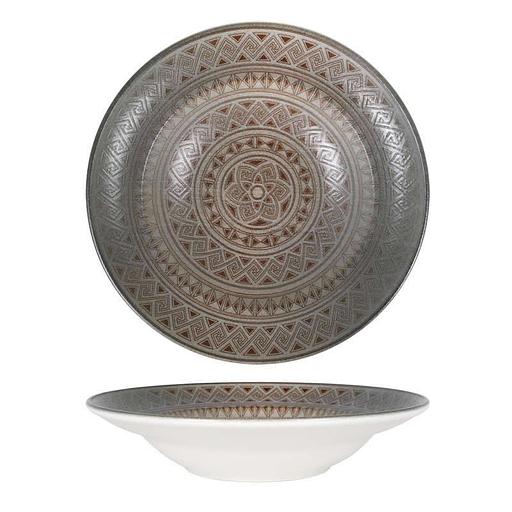 Тарелка d=240 мм. глубокая 400 мл. h=52 мм. Дамаск, форма Гурмэ /1/6/ фото 1