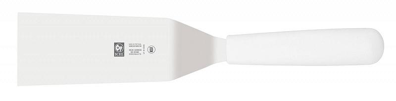 Лопатка 26,5 см. изогнутая раб. часть 10,5*5 см. нерж. широкая с пластик. ручкой, белая Icel /1/6/ фото 1