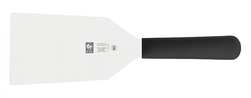 Лопатка 28,5 см. прямая раб. часть 15*9 см. нерж. широкая с пластик. ручкой, черная Icel /1/6/ фото 1