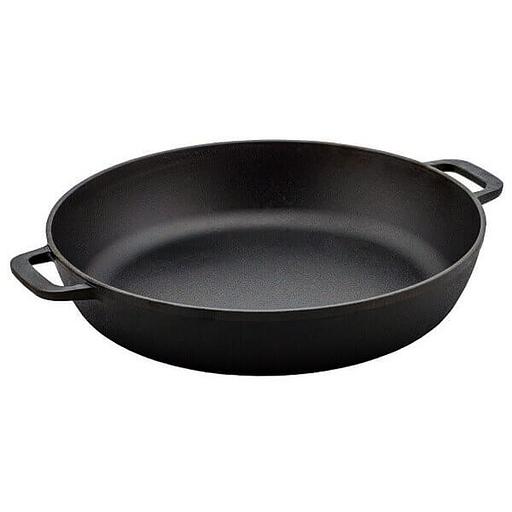 Сковорода d=30 см. h=6,5 см. чугун с 2 ручками /1/ фото 1