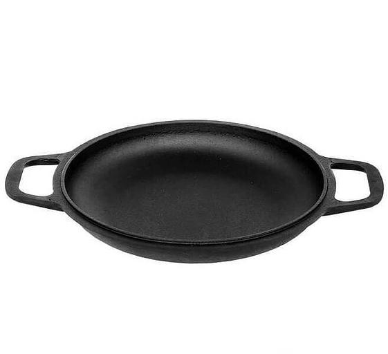 Сковорода d=24 см. h=3,5 см. чугун с 2 ручками /1/ фото 1