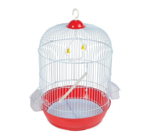Клетка JY-R110 для птиц круглая 33,5×55 см эмаль ОПТ фото 1