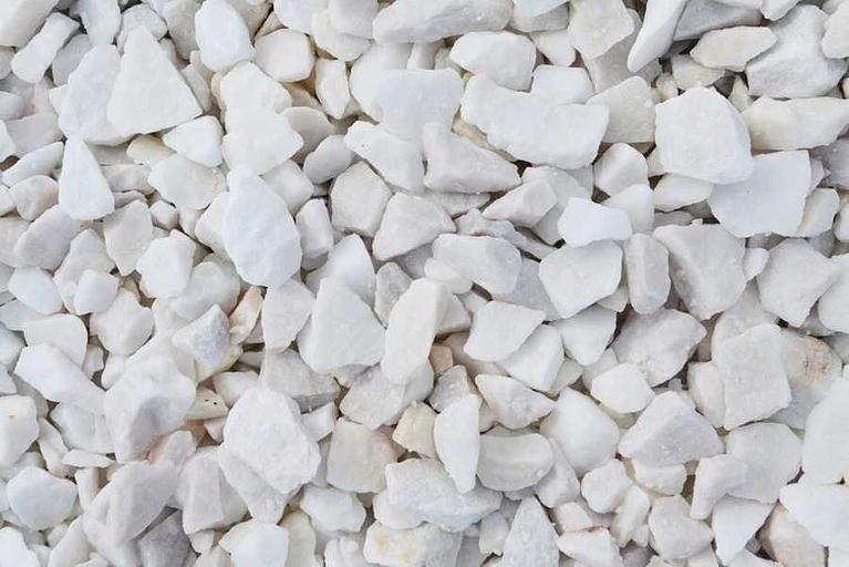 Мраморный щебень белый фото 1