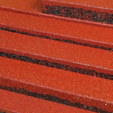 Травмобезопасная брусчатка «Кирпич» EcoStep (толщина 20 мм) ОПТ фото 2