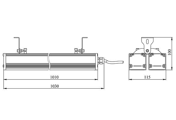 Светильники светодиодные серии «STIK » 160-200 Вт опт фото 6