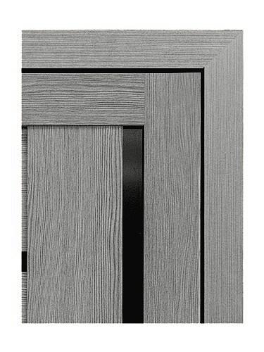 Межкомнатная дверь Тренд Т-3 ясень дымчатый со стеклом фото 2