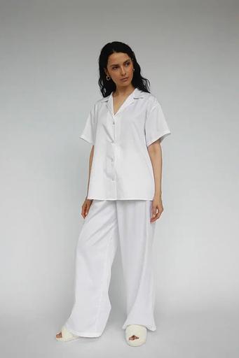 Рубашка с коротким рукавом белая, опт фото 1