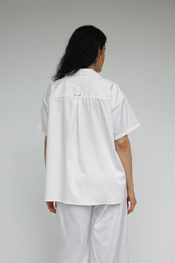 Рубашка с коротким рукавом белая, опт фото 2