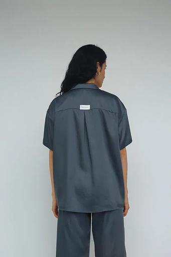 Рубашка с коротким рукавом синяя дымка, опт фото 2