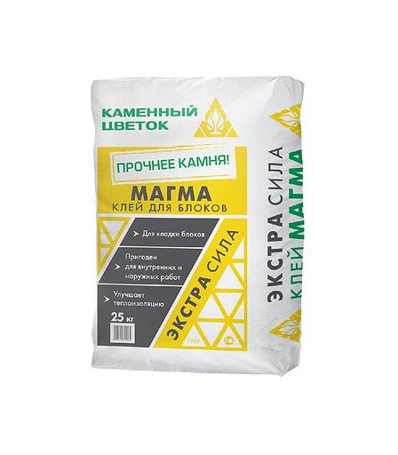 Клей для пористых стеновых блоков Каменный цветок «Магма» 25 кг фото 1