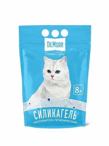 Силикагелевый наполнитель для кошек DeMurr Premium Crystal 8л (3,0 кг) Колотый ОПТ фото 1