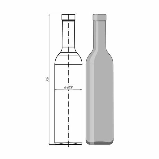 Стеклотара 064-АО.11-500 мл «Atlas» ОПТ фото 1