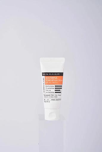 Осветляющий увлажняющий солнцезащитный крем «Derma Factory Waterful Tone Up Sun Cream SPF50+ PA+++» 30 мл ОПТ фото 1