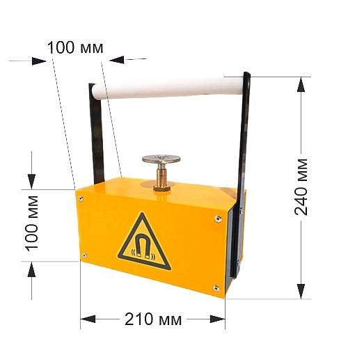 Магнитный сборщик с функцией сброса, жёлтый фото 2