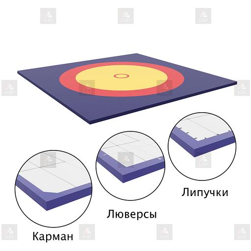 Борцовский ковёр Line Sport «Классика» ПВХ, 630-650 г/м² ОПТ фото 2