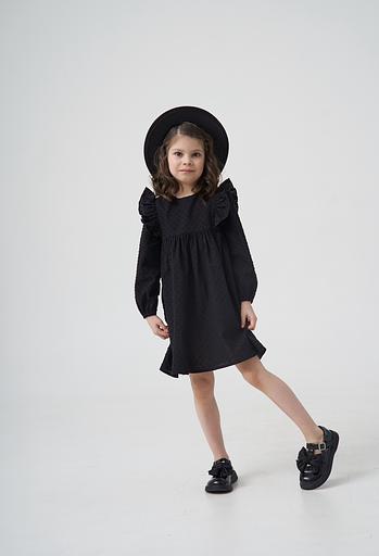 Платье MINI DI «Кристи» чёрный батист с мушками, арт.120/460 ОПТ фото 1
