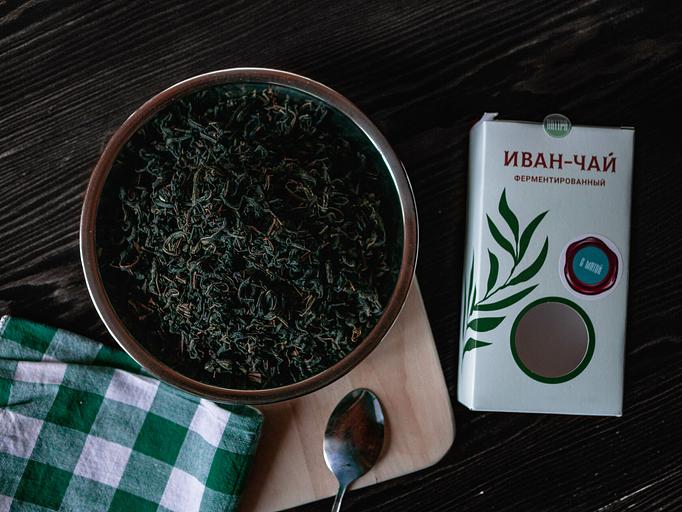 Иван-чай чёрный ферментированный с мятой 50 г, опт фото 4