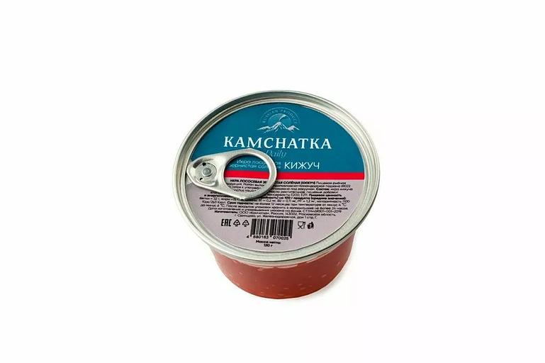 Икра лососевая зернистая (кижуч), соленая 120 г фото 2