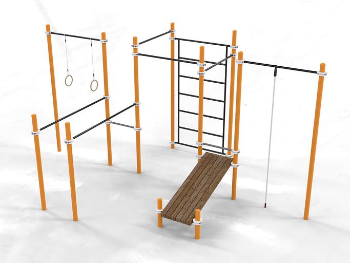 Комплекс для занятий Воркаут SP WRK-47, 76 мм фото 3