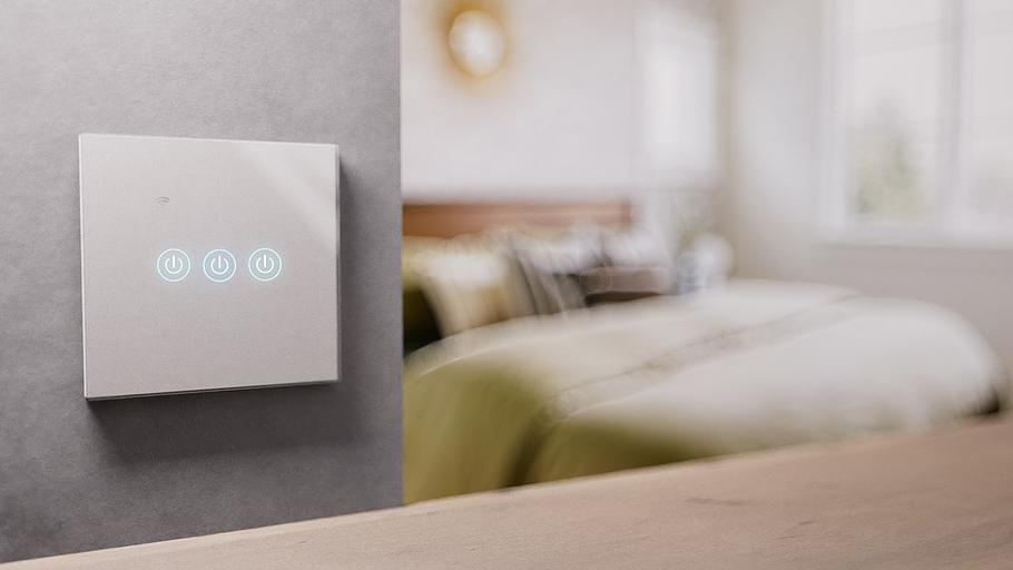 Умный выключатель сенсорный Roximo SWSEN01-3W трёхкнопочный, белый ОПТ фото 3