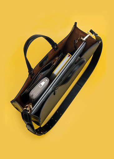 Сумка женская «Amedea maxi» черная ОПТ фото 8