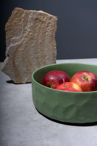 Салатник матовый Billibarri «Old Clay» 20 см, зелёный ОПТ фото 3