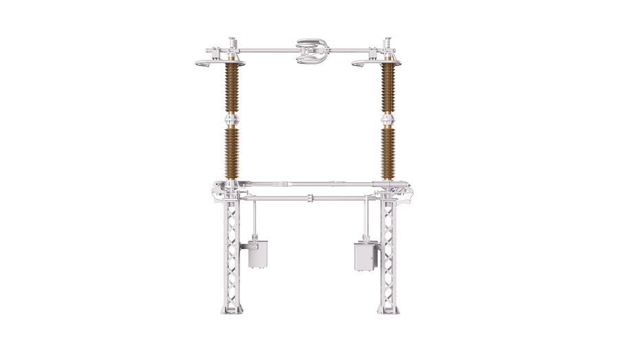 Разъединители горизонтально-поворотного типа РГЖ–500/3150УХЛ1 фото 1